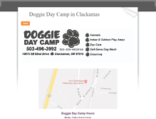 Tablet Screenshot of doggiedaycampclackamas.com